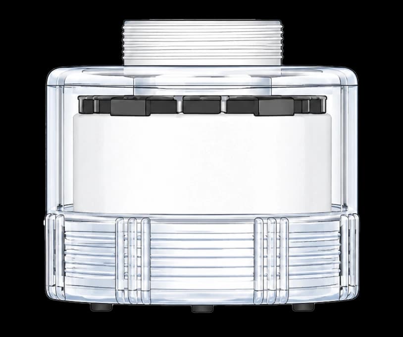 The ten faucet adapters supplied with AQUABELL